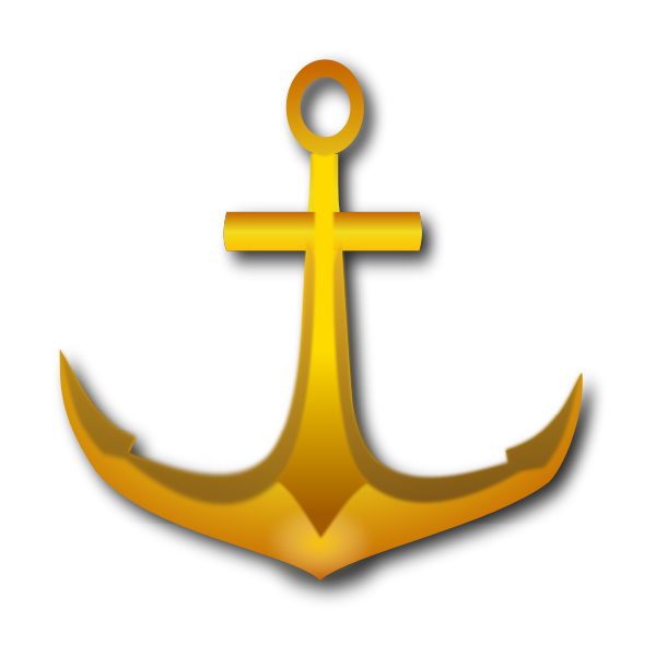 SVG Golden anchor