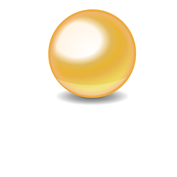 SVG Golden ball vector drawing