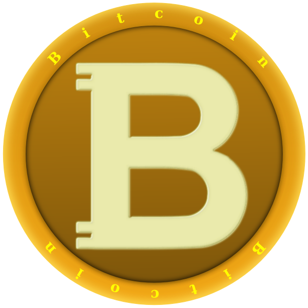 SVG Golden bitcoin coin