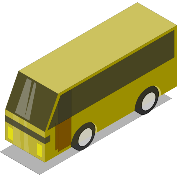 SVG Golden bus