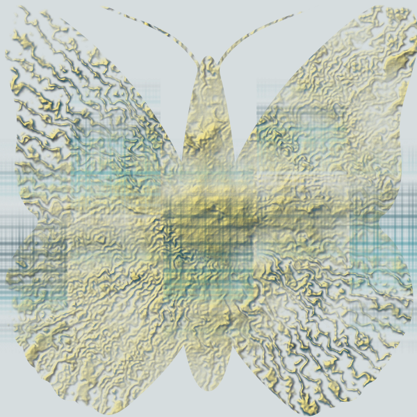 SVG Golden butterfly