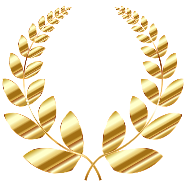 SVG Golden Laurel Wreath