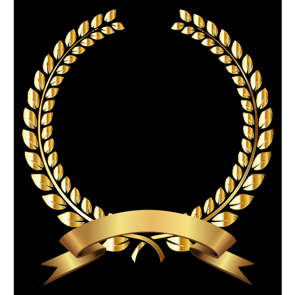 SVG Golden Laurel Wreath Remixed