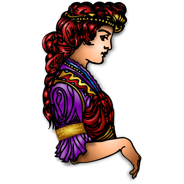 SVG Golden Maiden illustration