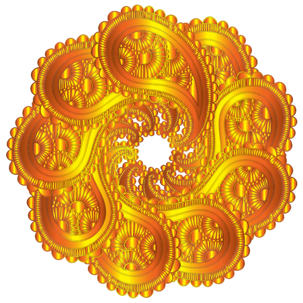 SVG Golden metal decoration