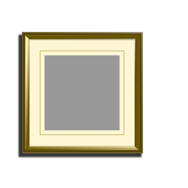 SVG Golden Picture Frame