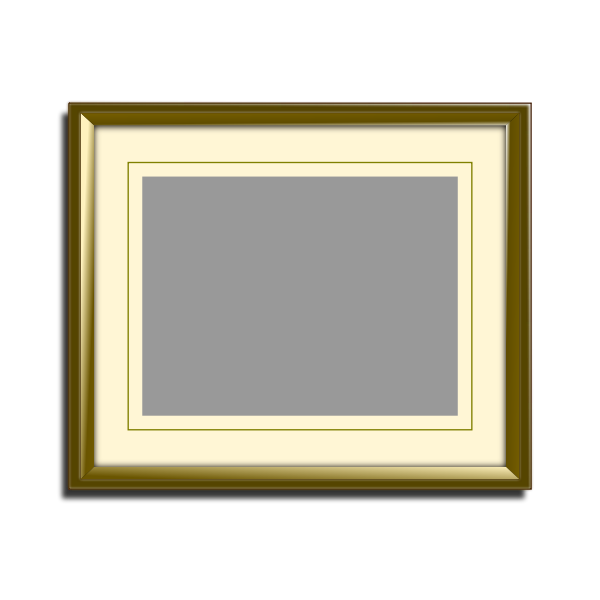 SVG Golden picture frame