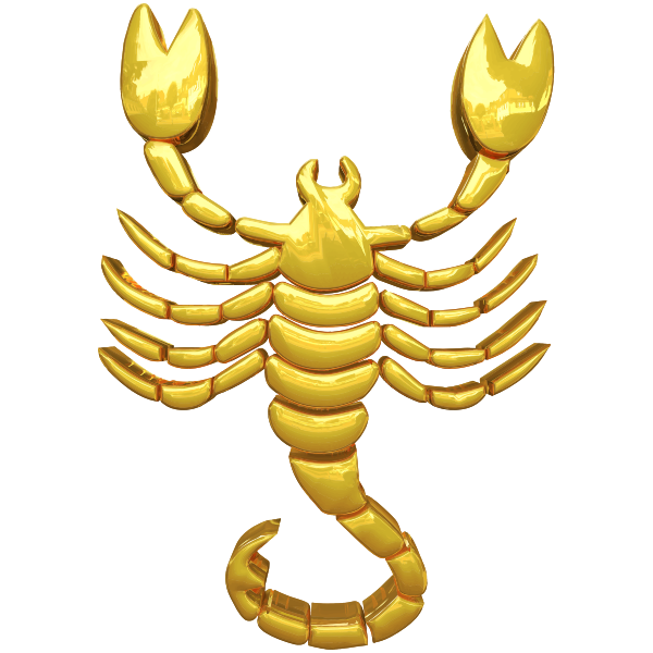 SVG Golden Scorpio Zodiac Sign