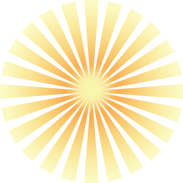SVG Golden Solar Rays
