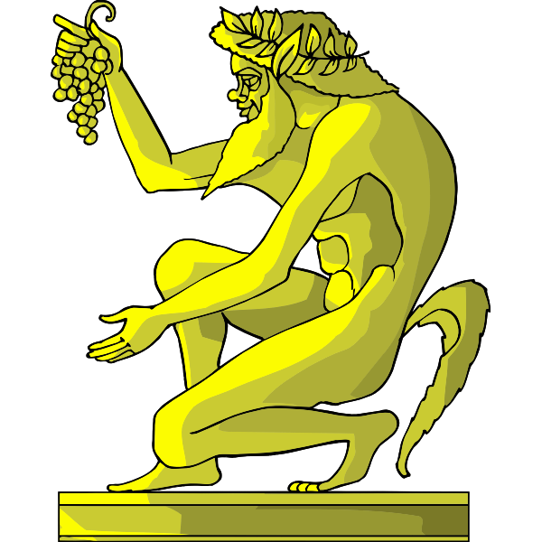 SVG Golden statue