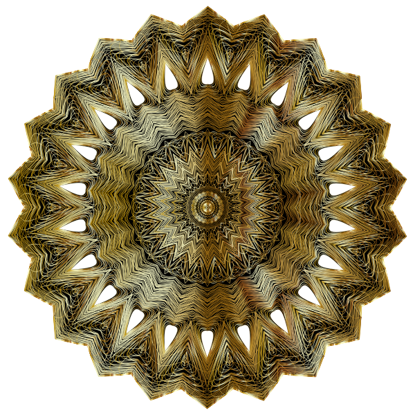 SVG Golden Sun Shape