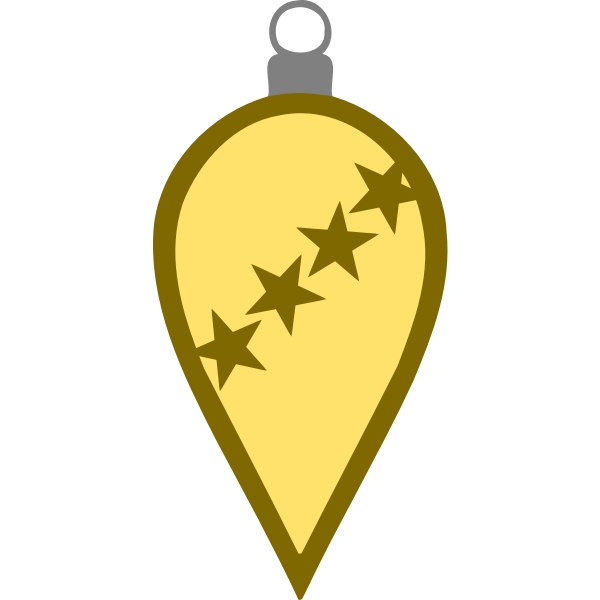 SVG Golden tree bauble