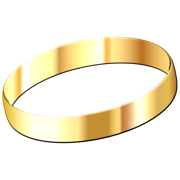 SVG Golden wedding ring