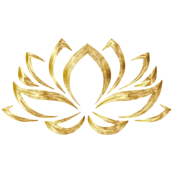 SVG Goldenized Lotus Flower