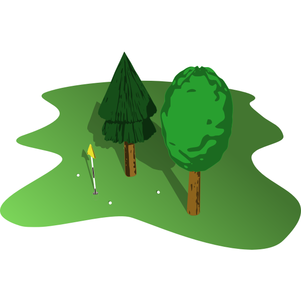 SVG Golf court vector illustration