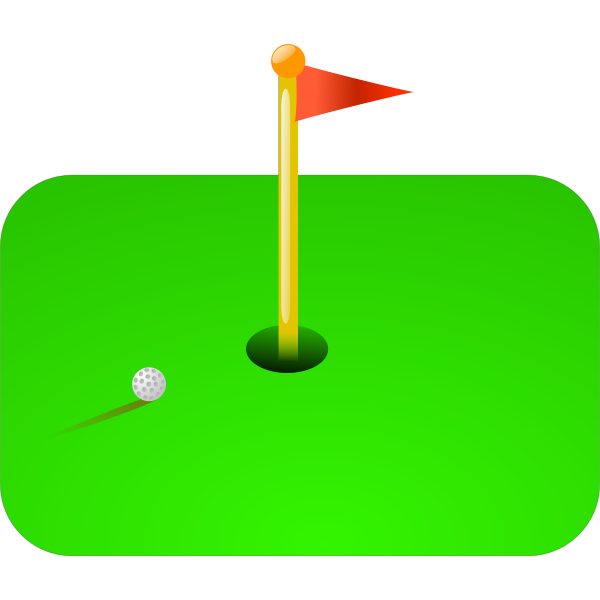 SVG Golf flag vector illustration