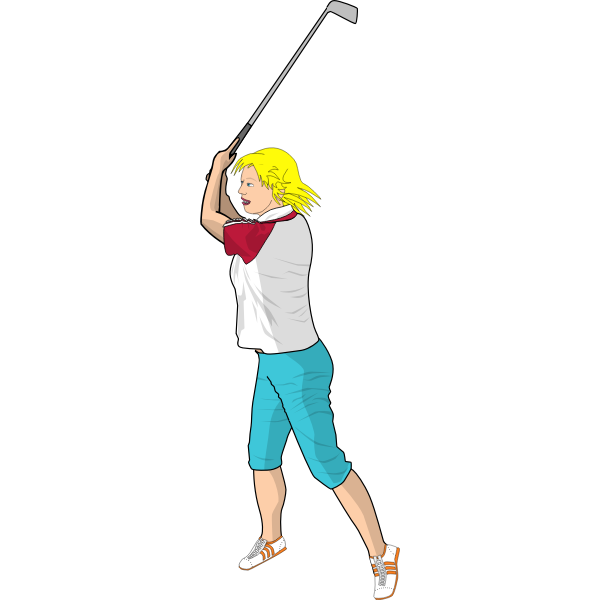 SVG Golfer vector image