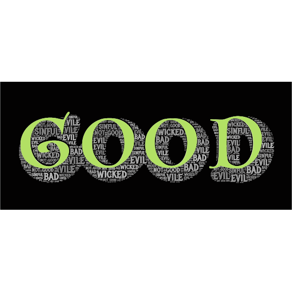 SVG Good Evil Typography