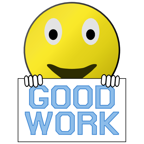 SVG Good work smiley