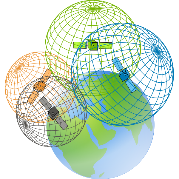 SVG GPS 3D trilateration