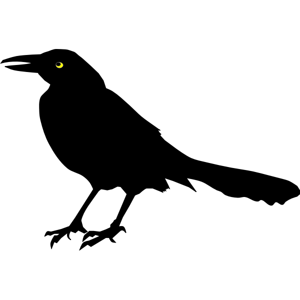 SVG Grackle Blackbird