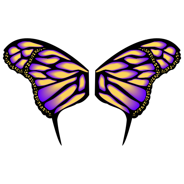 SVG Gradient butterfly image