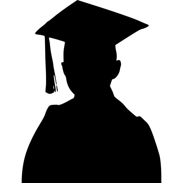 SVG Graduate silhouette