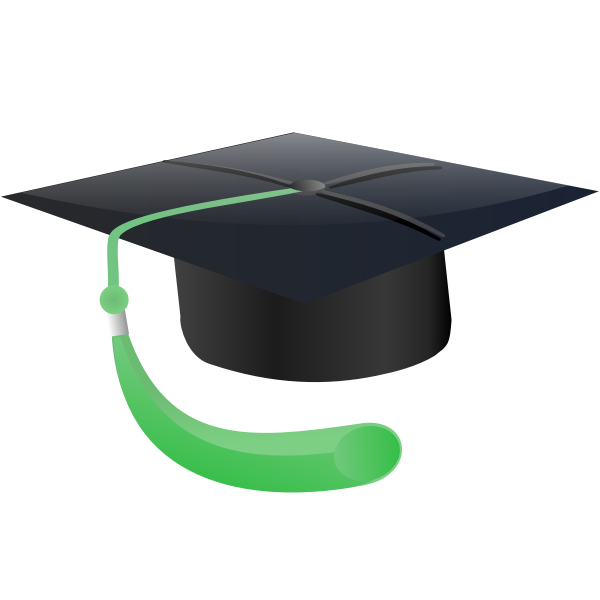 SVG Graduate student hat vector image