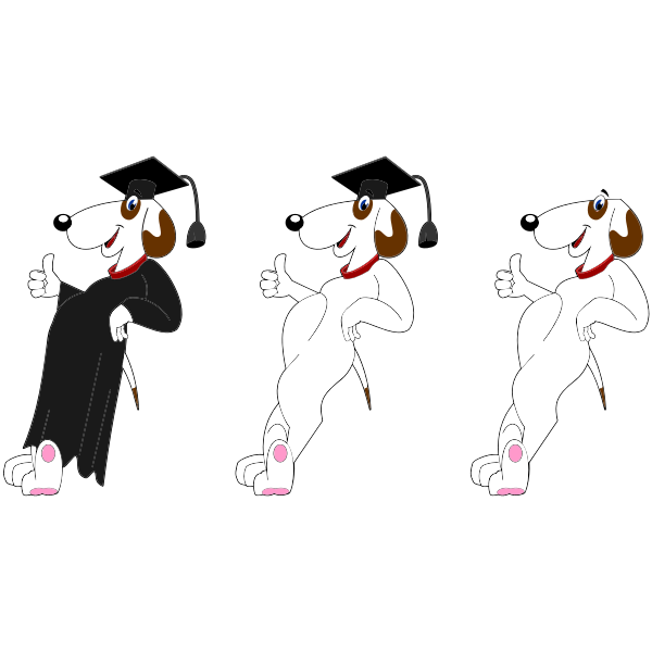 SVG Graduating dogs