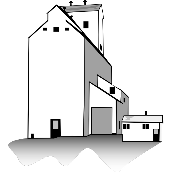 SVG Grain Elevator Vector