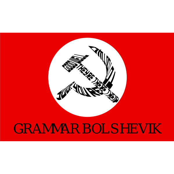 SVG grammar bolshevik with text