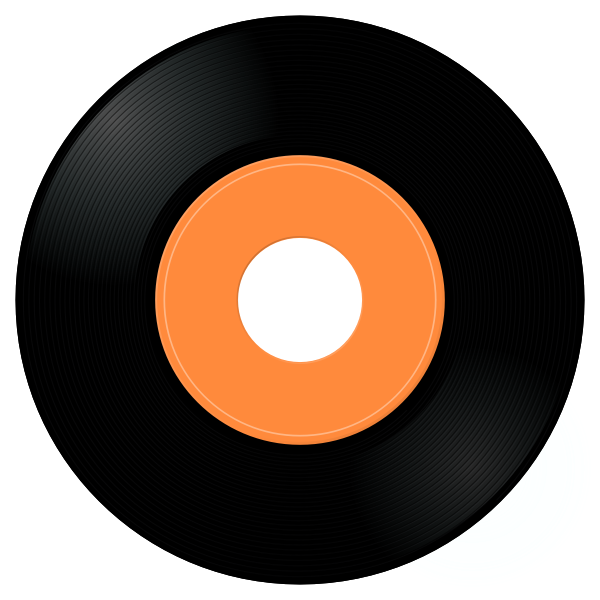 SVG Gramophone record vector image