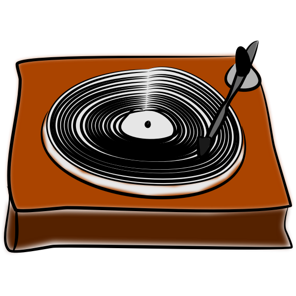 SVG Gramophone vector drawing