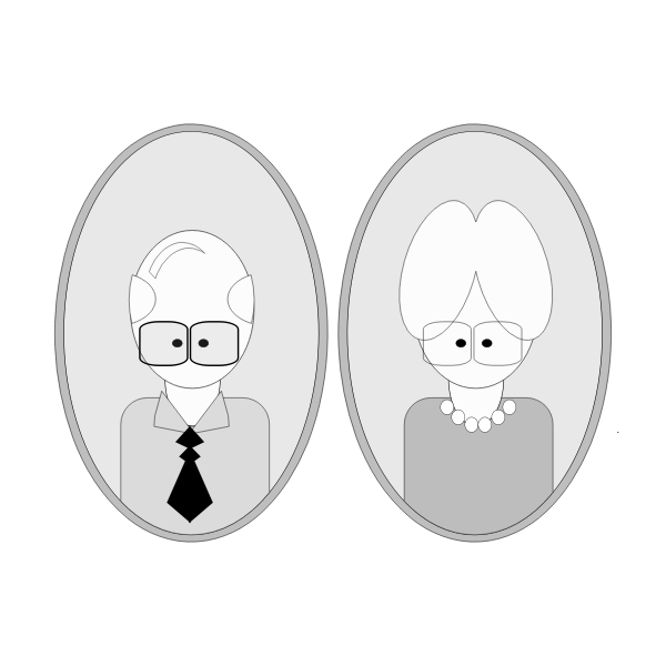 SVG Grandfather and grandmother