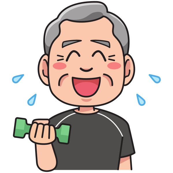 SVG Grandfather in a training