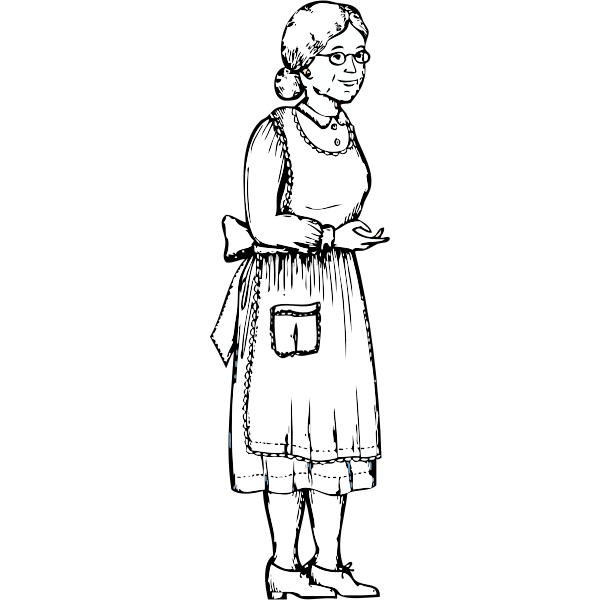 SVG Grandma drawing