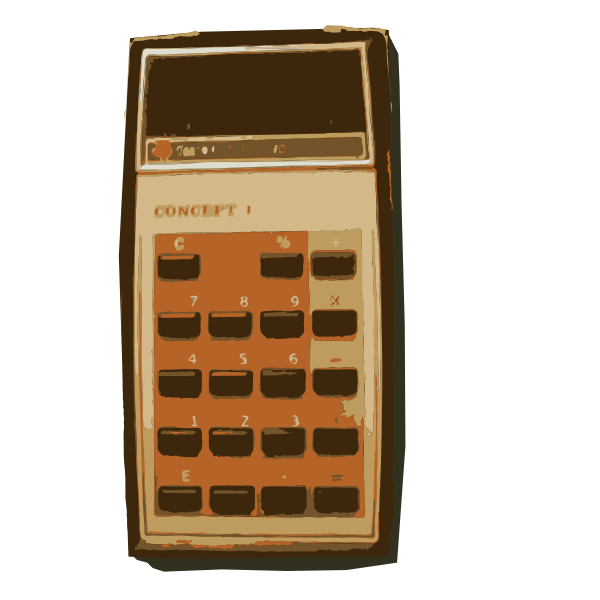 SVG Grandma old TI Calculator