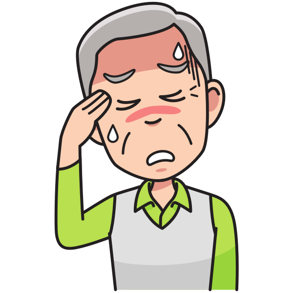 SVG Grandpa with headache