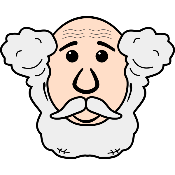 SVG Grandpa039s face