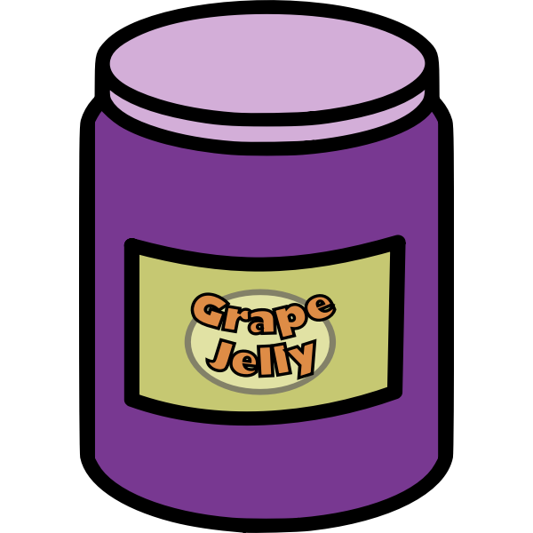 SVG Grape jelly jar