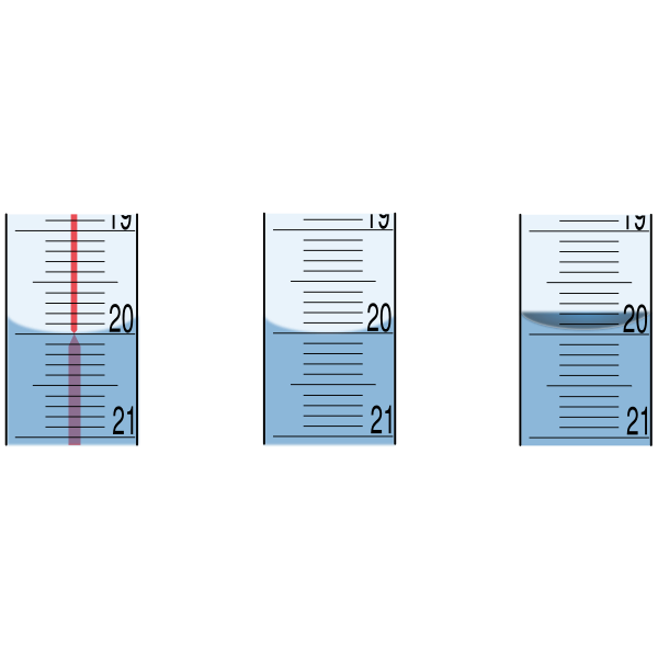 SVG Graphic showing the Meniscus vector image