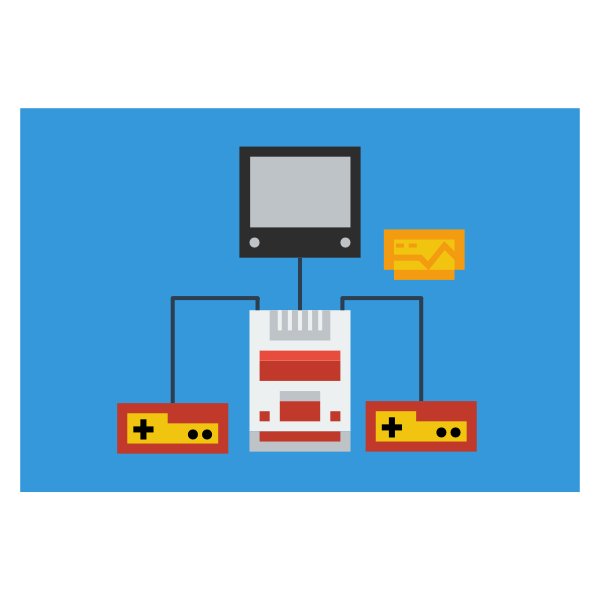 SVG Graphics of gaming computer