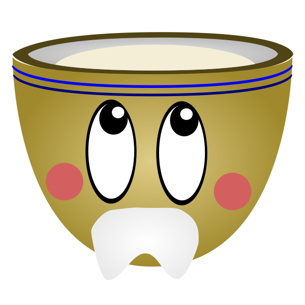SVG Graphics of older guy green coffee cup