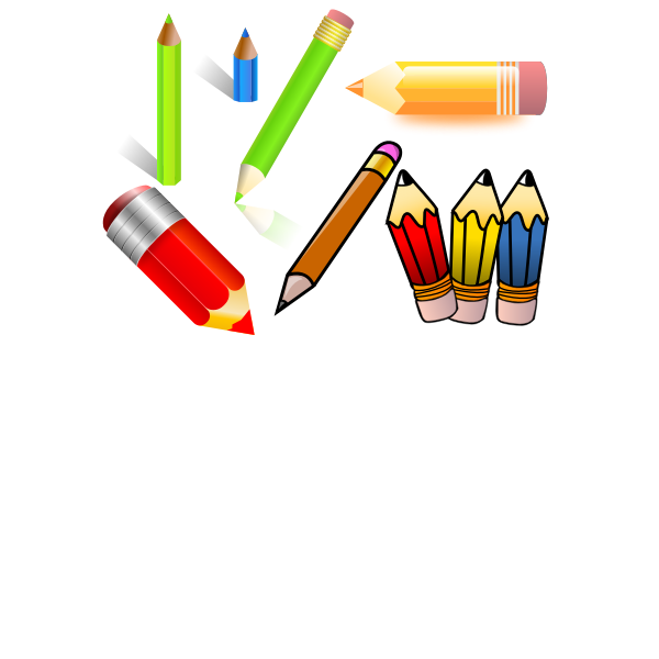 SVG Graphite pencils vector graphics