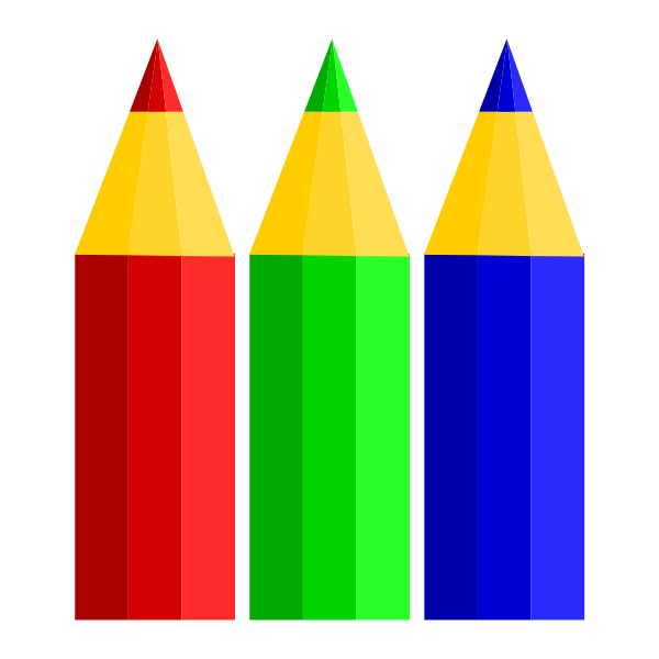 SVG Graphite pencils vector image
