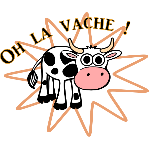 SVG Grass-eating cow