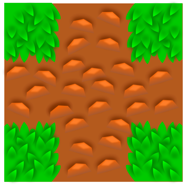 SVG Grass tile pattern for computer game vector clip art