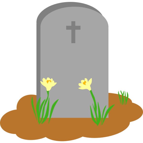 SVG Gravesite with flowers