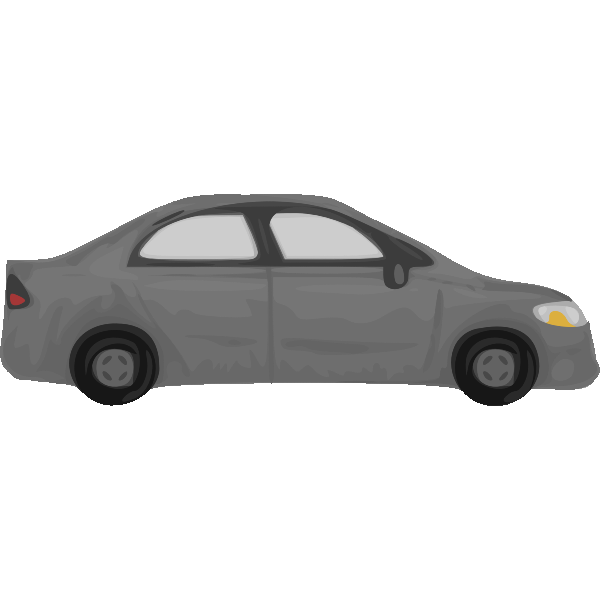 SVG Gray automobile vector image