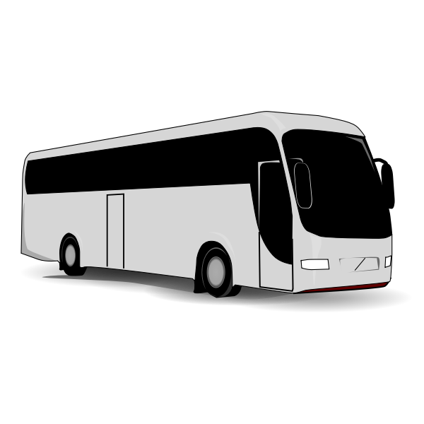 SVG Gray bus image